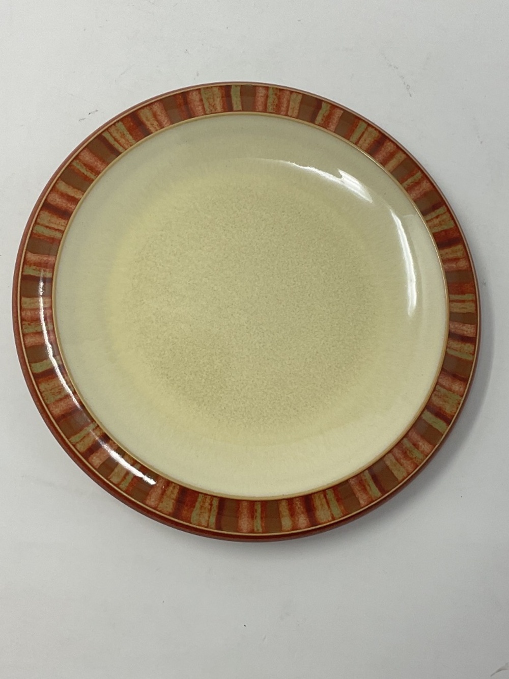 Denby Fire Stripes (retired) Stoneware Side Bread Dessert Plate (10 available)
